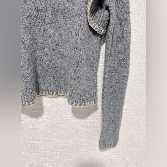 Autumn cashmere cashmere ruffle blanket stitch sweater size XS - Picture 4 of 9